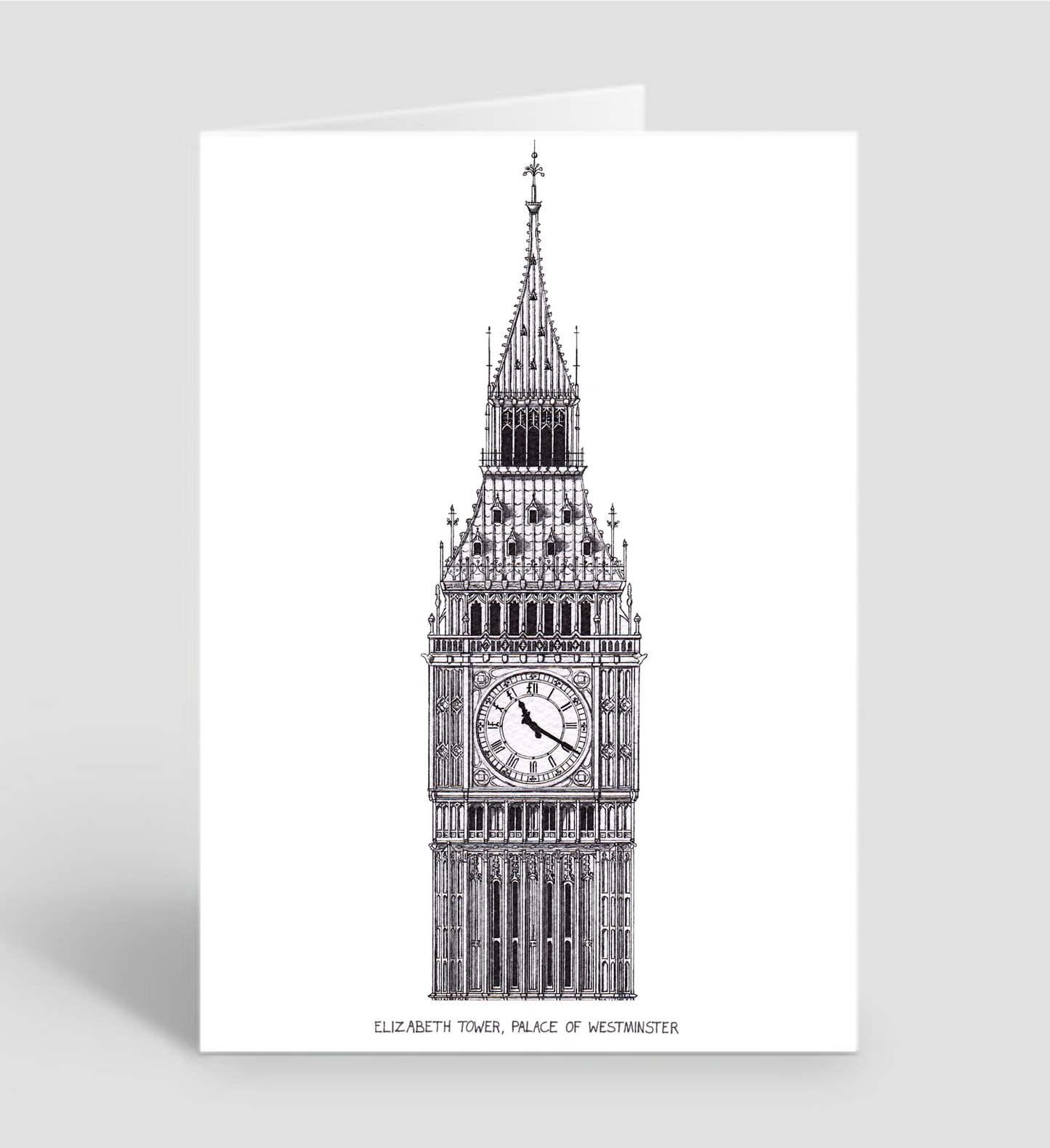 Big Ben, Elizabeth Tower - Greetings Card