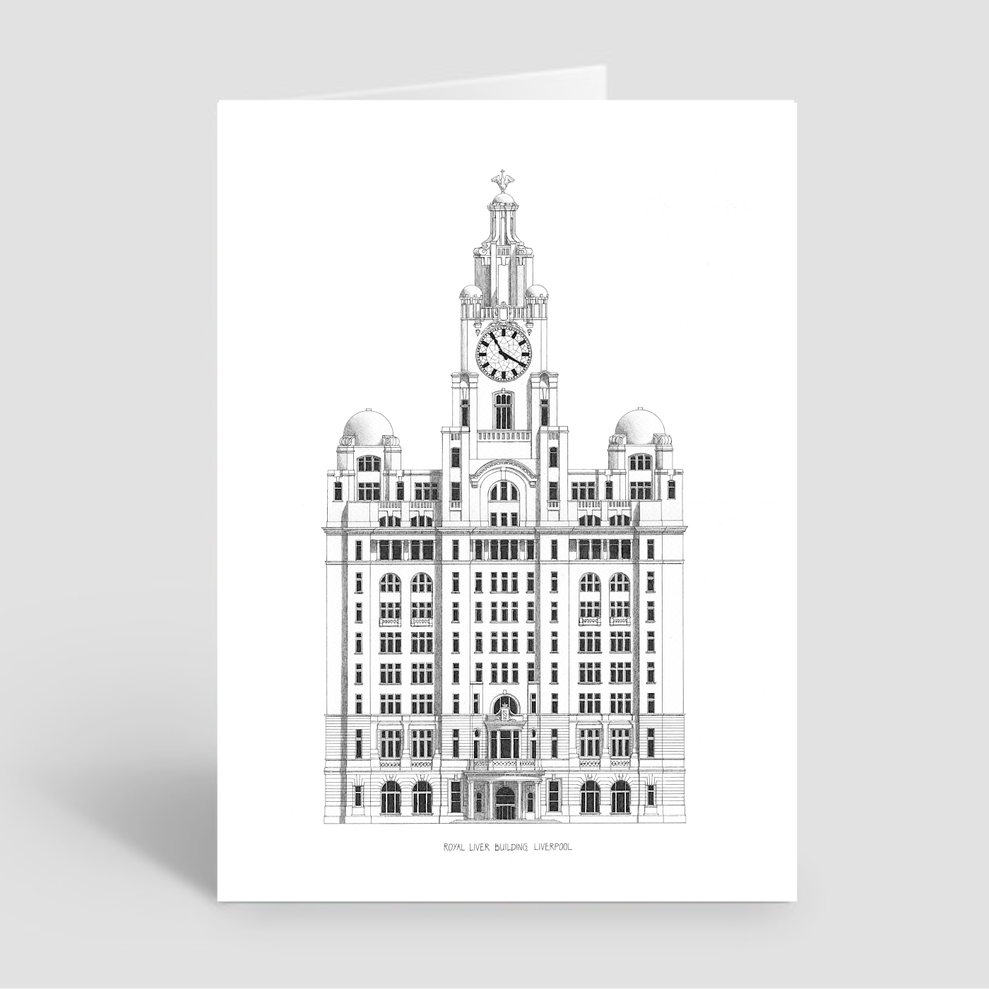 Liver Building - Greetings Card