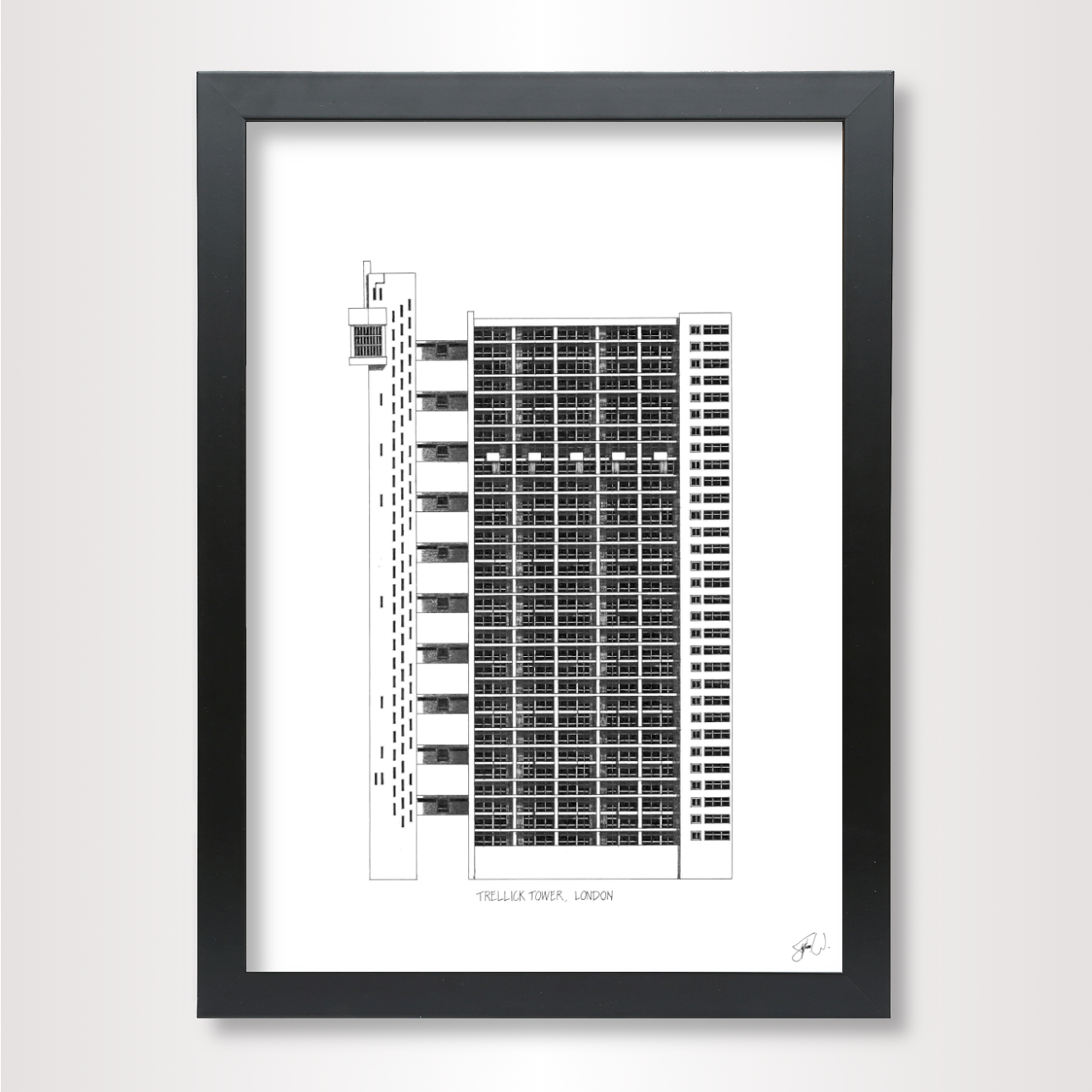 Trellick Tower, London - High Quality Architecture Print