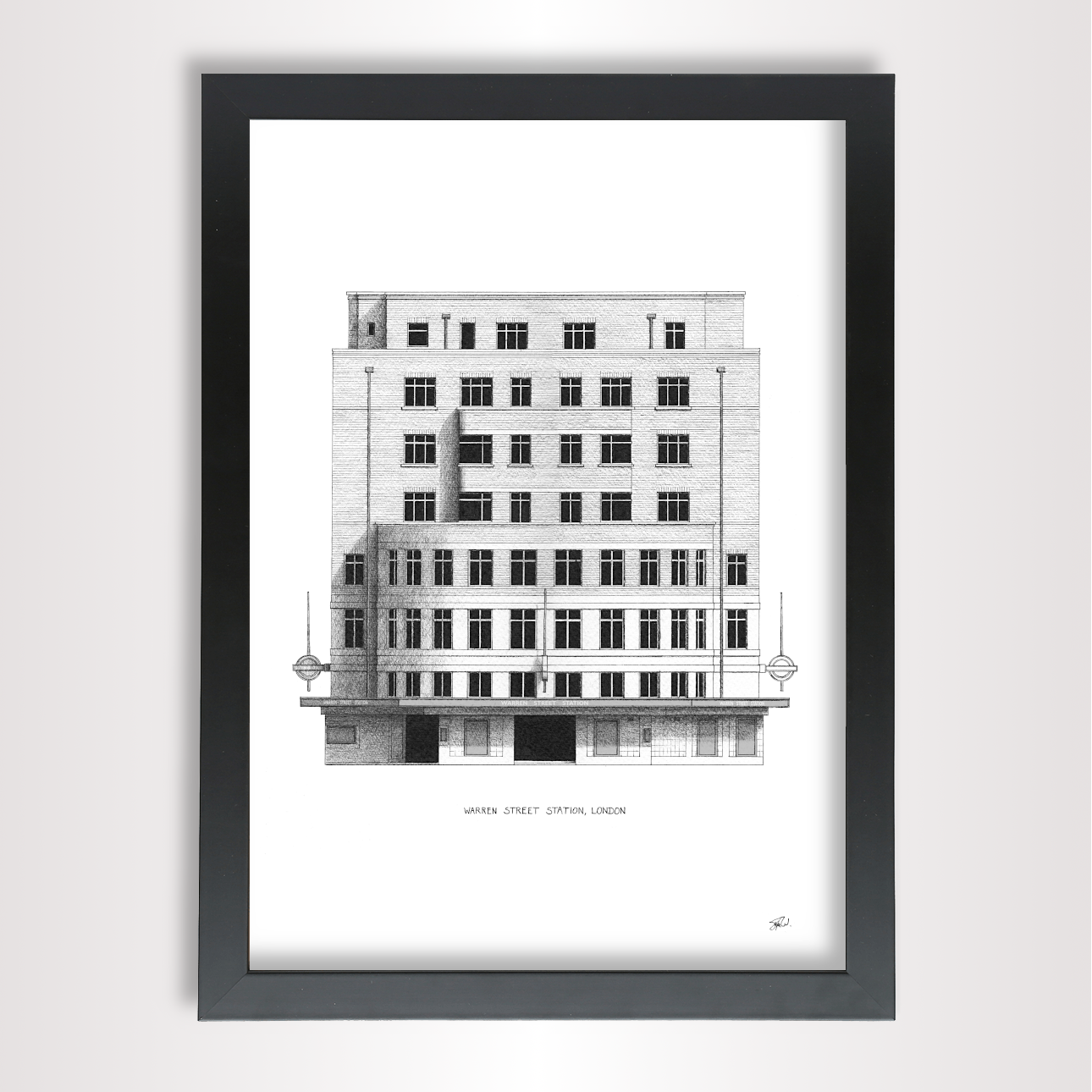 Hand-sketched architectural illustration of The Brandenburg Gate in berlin, Germany