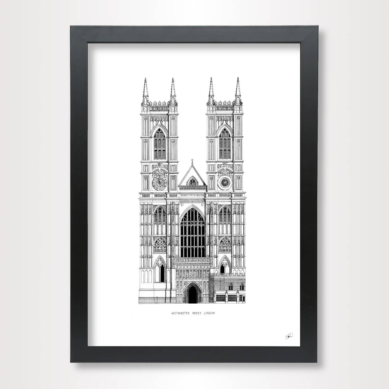 Westminster Abbey, London - High Quality Architecture Print