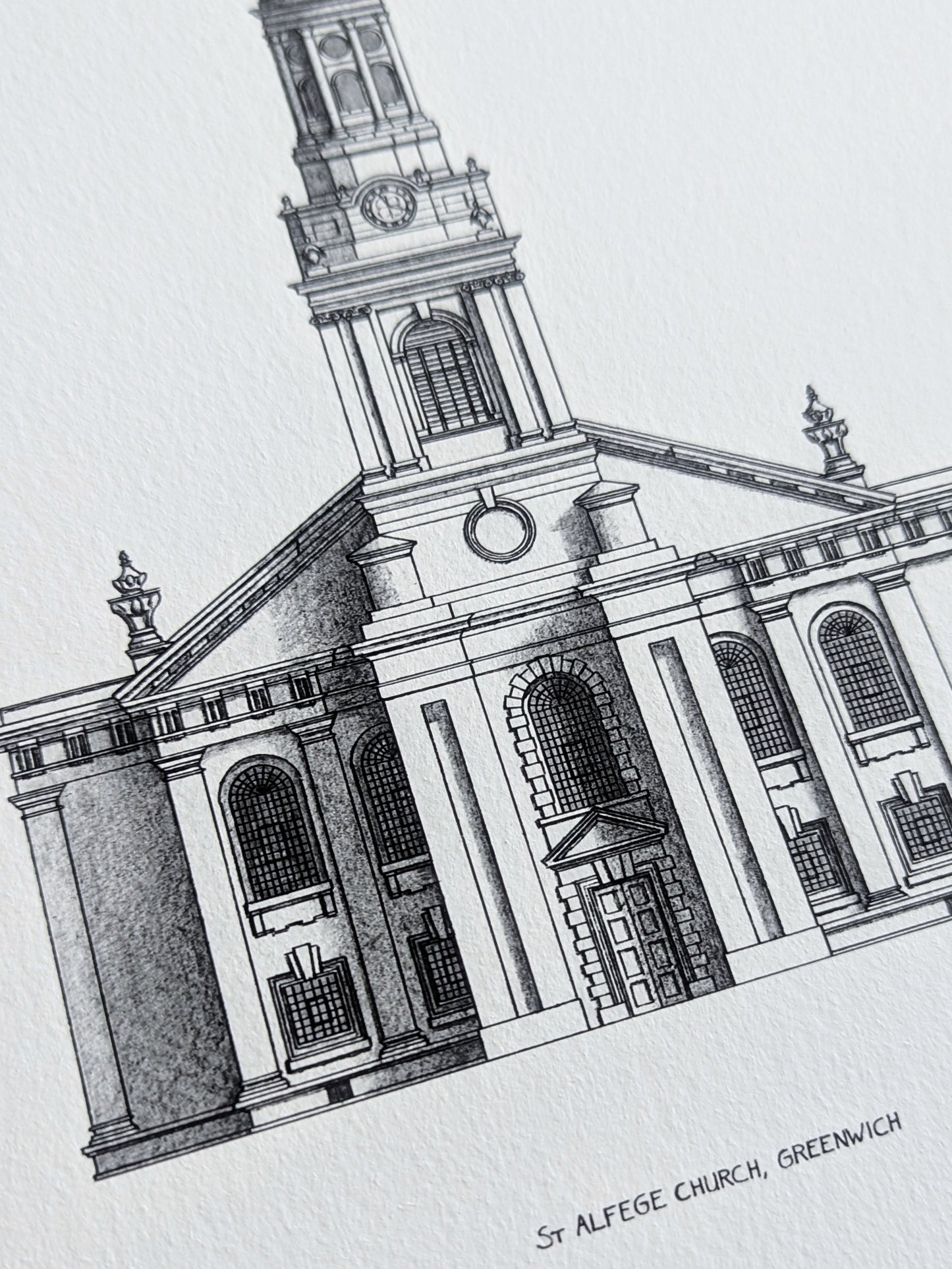 St Alfege Church, Greenwich - High Quality Architecture Print