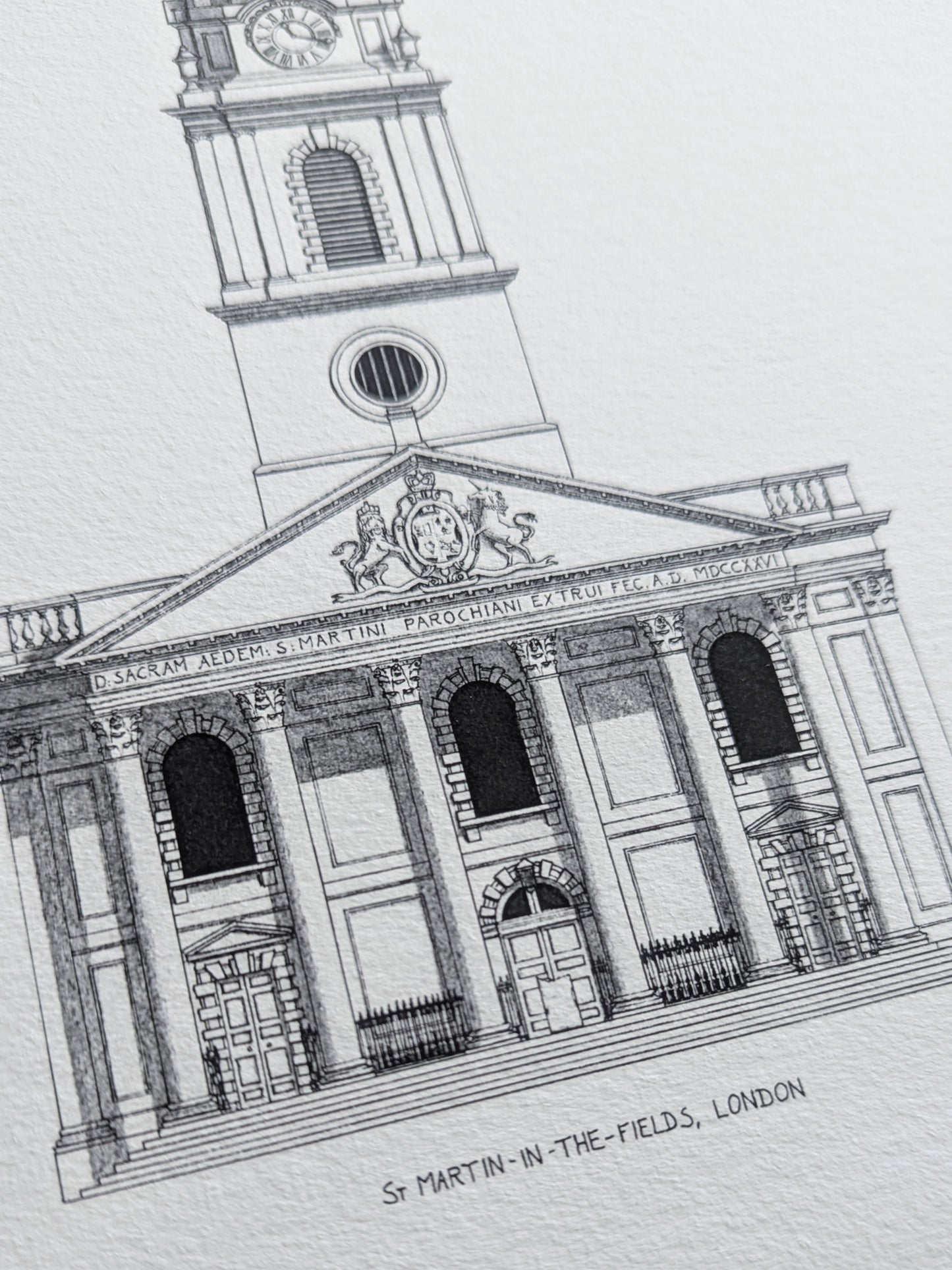 St Martin-In-The-Fields, London - High Quality Architecture Print