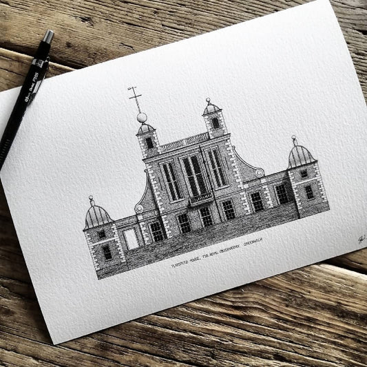 Greenwich Royal Observatory - High Quality Architecture Print