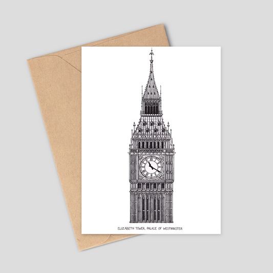 Big Ben, Elizabeth Tower - Greetings Card