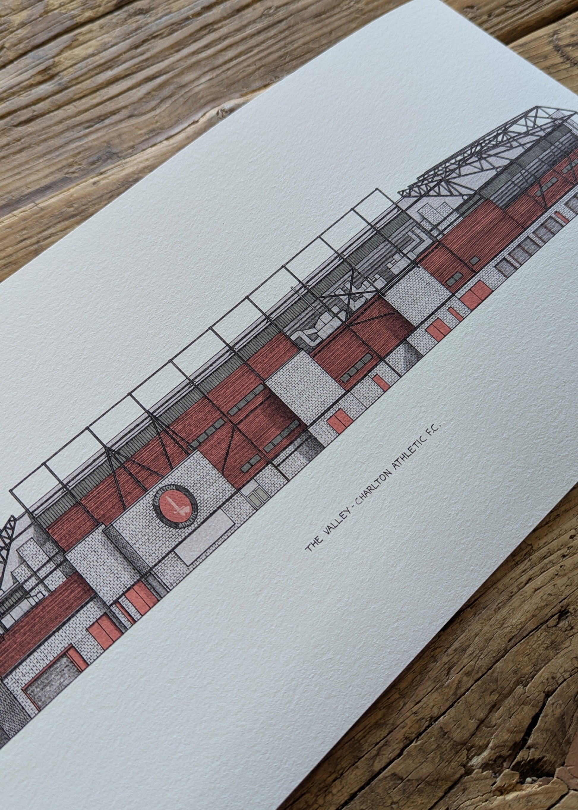 CHARLTON ATHLETIC STADIUM DRAWING