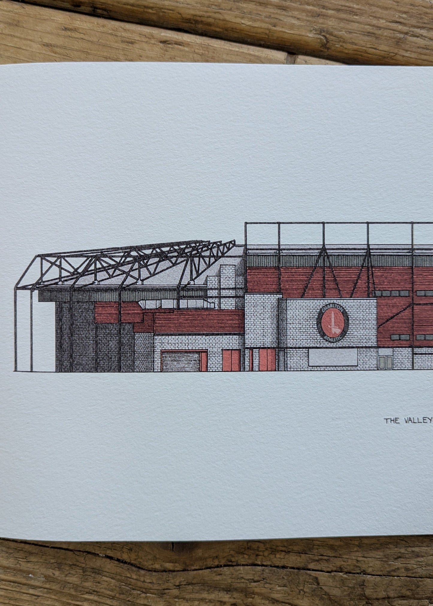 Mappa dello stadio di calcio The Valley del Charlton Athletic FC, stampa artistica da parete - Italia Mappa dello stadio di calcio The Valley del Charlton Athletic FC, stampa artistica da parete - Italia