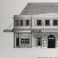 Hand-sketched architectural illustration of Great Portland Street Underground Station in London
