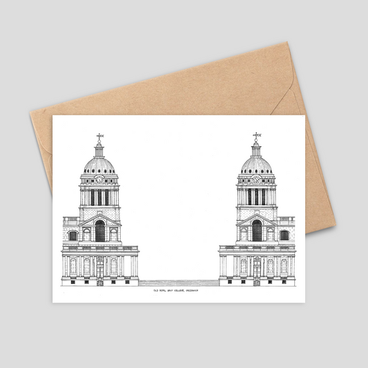 Old Royal Navy College, Greenwich - Greetings Card