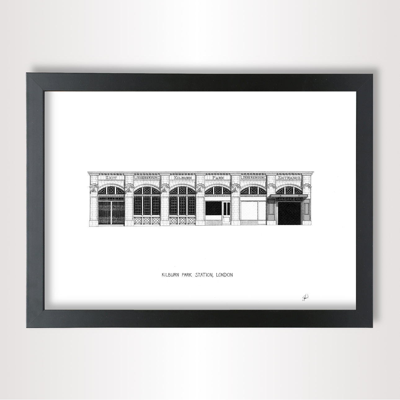 Kilburn Park Underground Station - High Quality Architecture Print