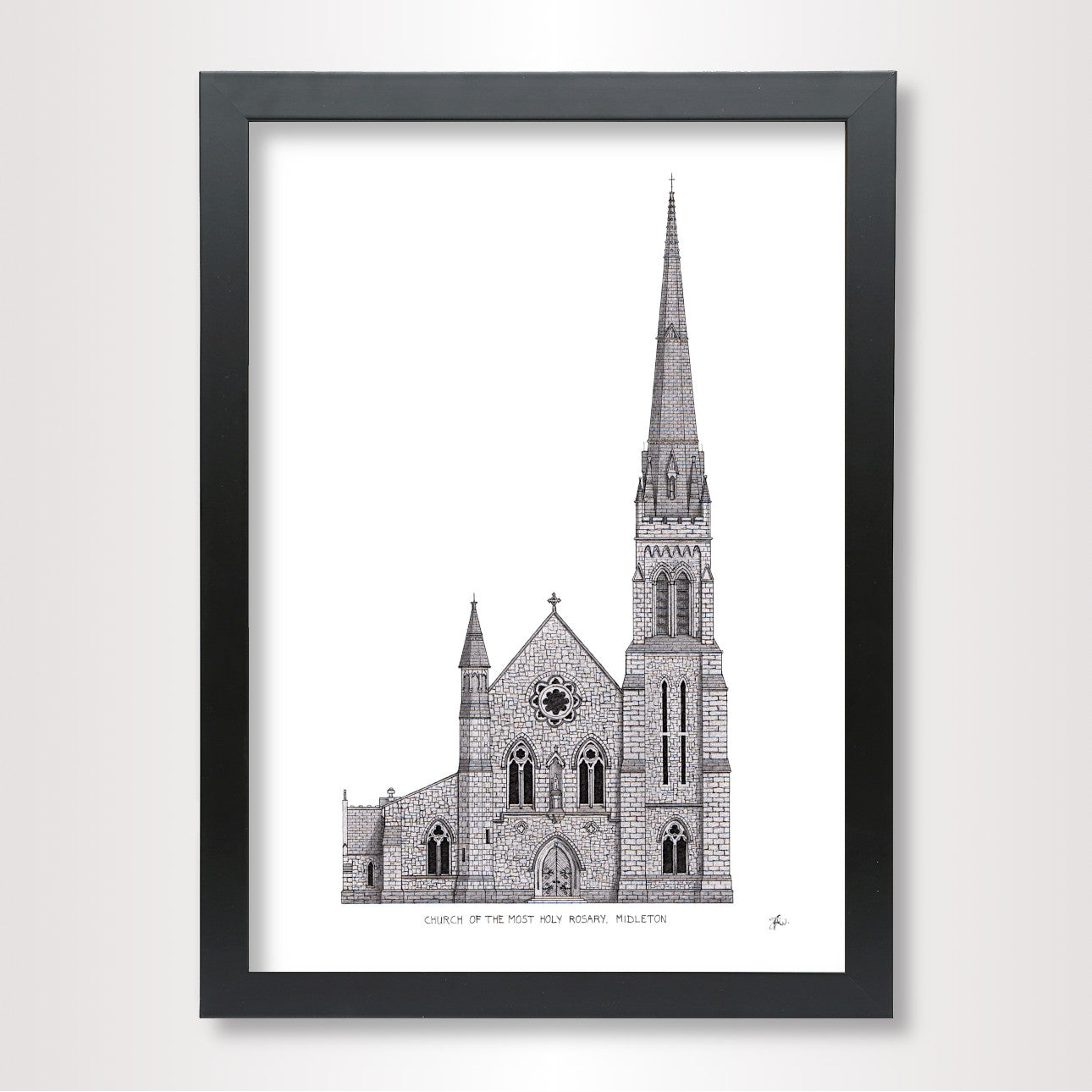 Holy Rosary Church, Midleton - High Quality Architecture Print (Copy)