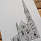 Midleton church art print