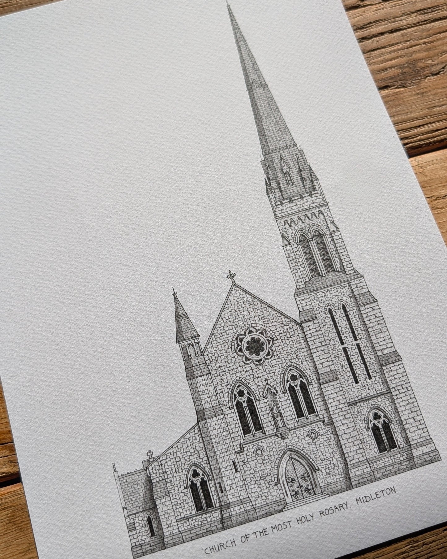 Midleton church art print