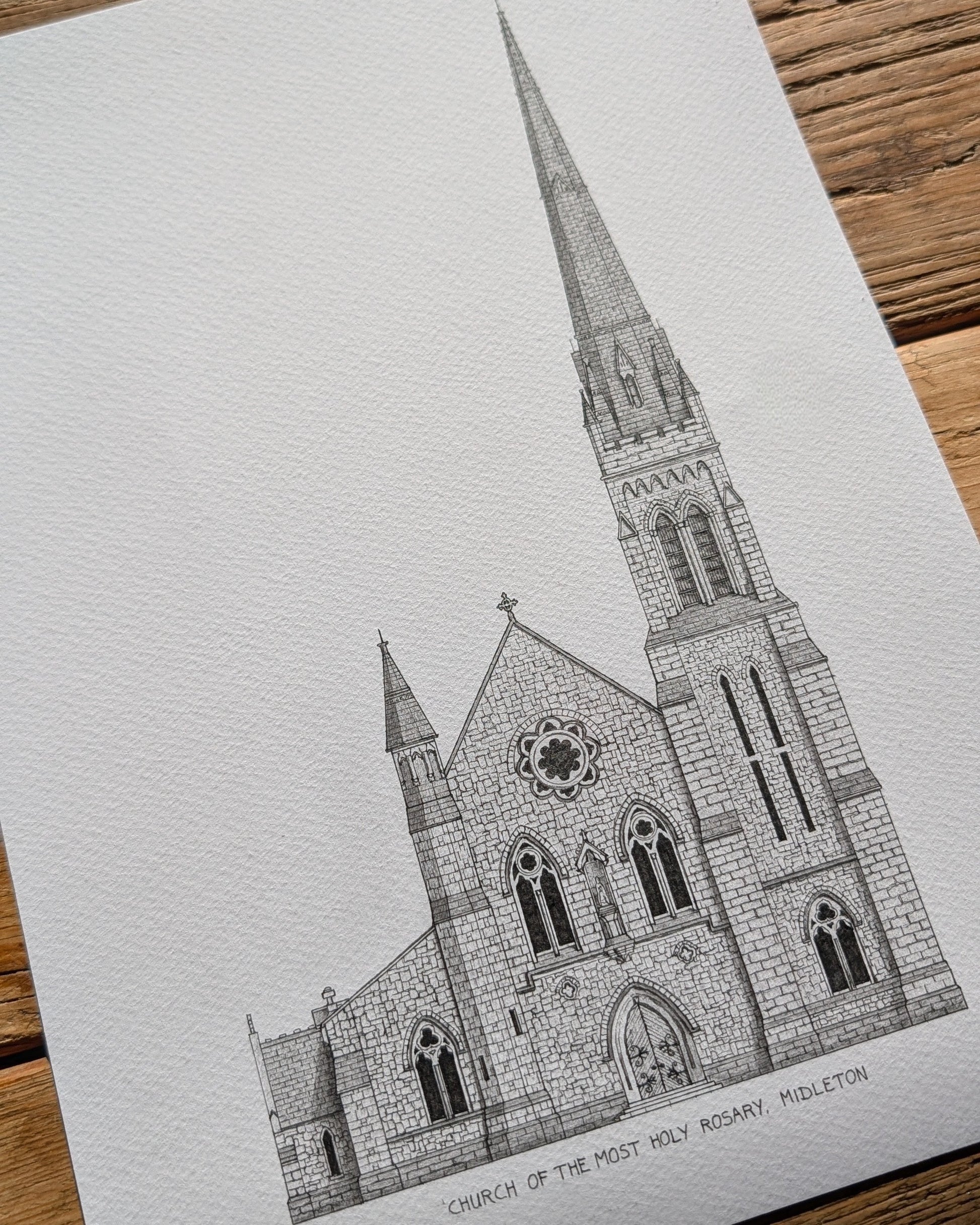 Midleton church art print