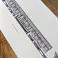 Drawing of The Den, home to Millwall Football Club