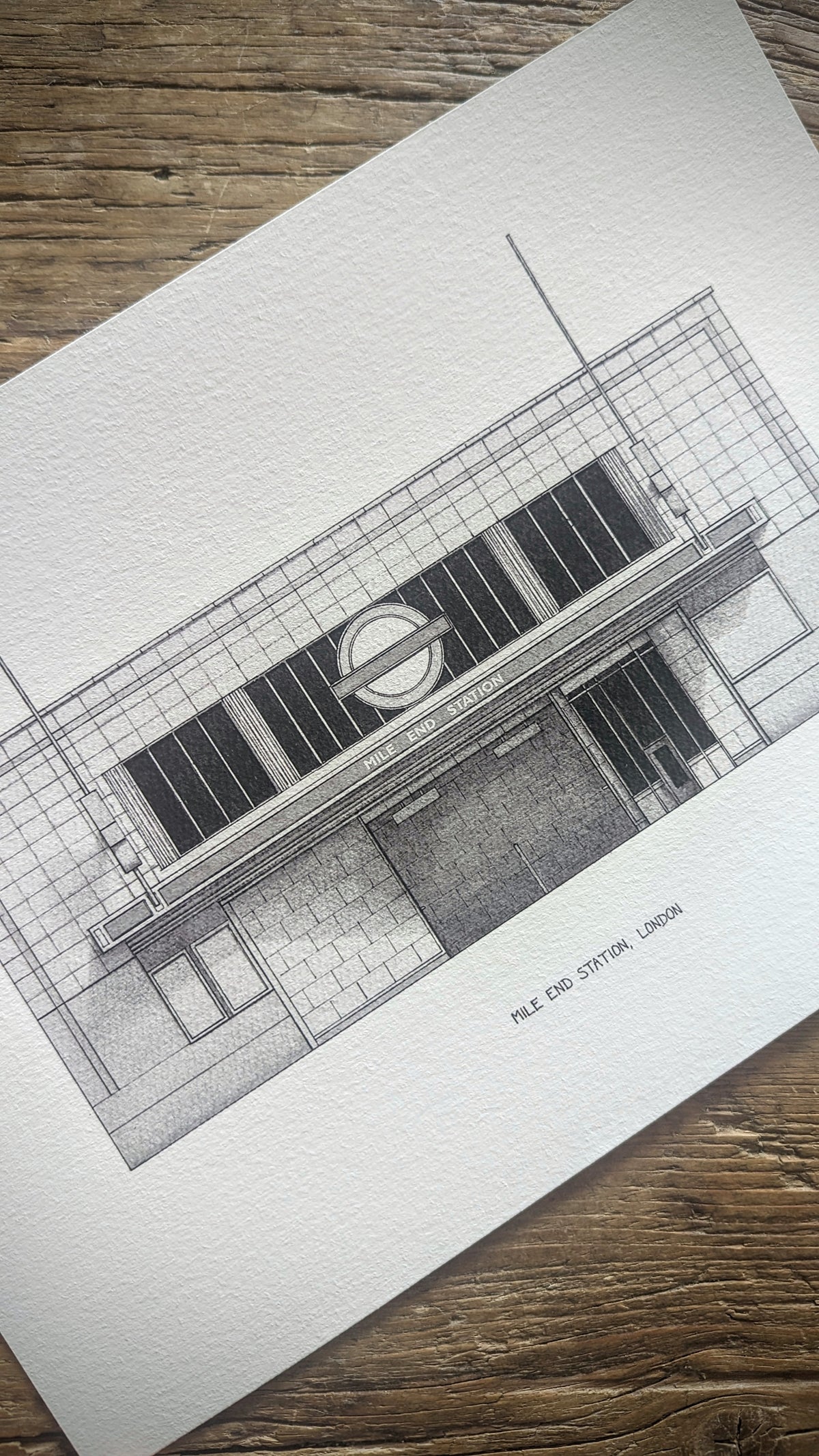 Mile End Station - High Quality Architecture Print
