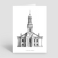 My drawing of St Alfege Church in Greenwich, London.