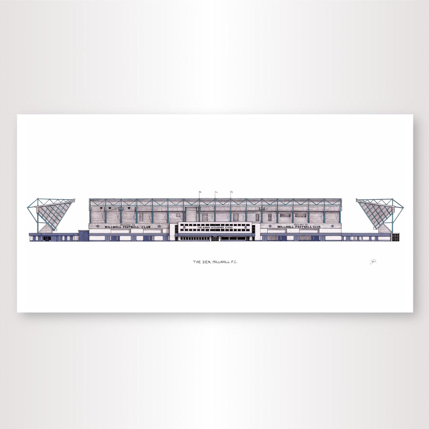 The Den - Millwall F.C - High Quality Architecture Print