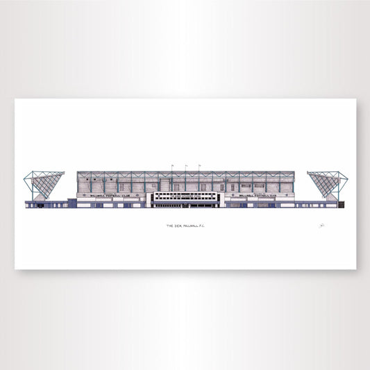 The Den - Millwall F.C - High Quality Architecture Print