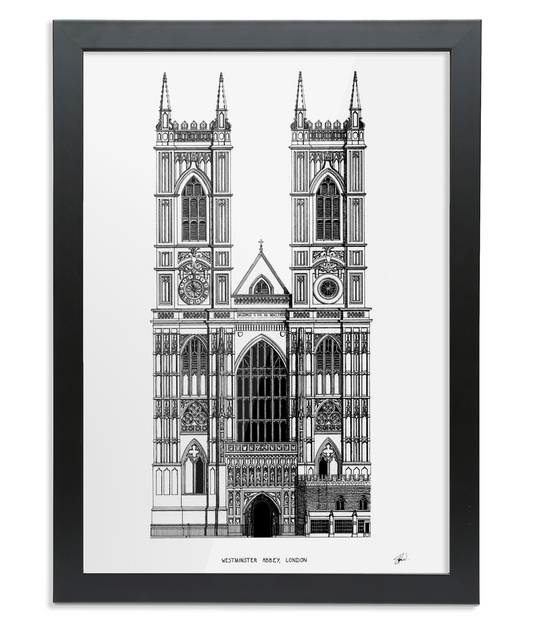 Westminster Abbey, London - High Quality Architecture Print