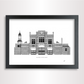 Hand-drawn architectural illustration of Woolwich Gatehouse in London