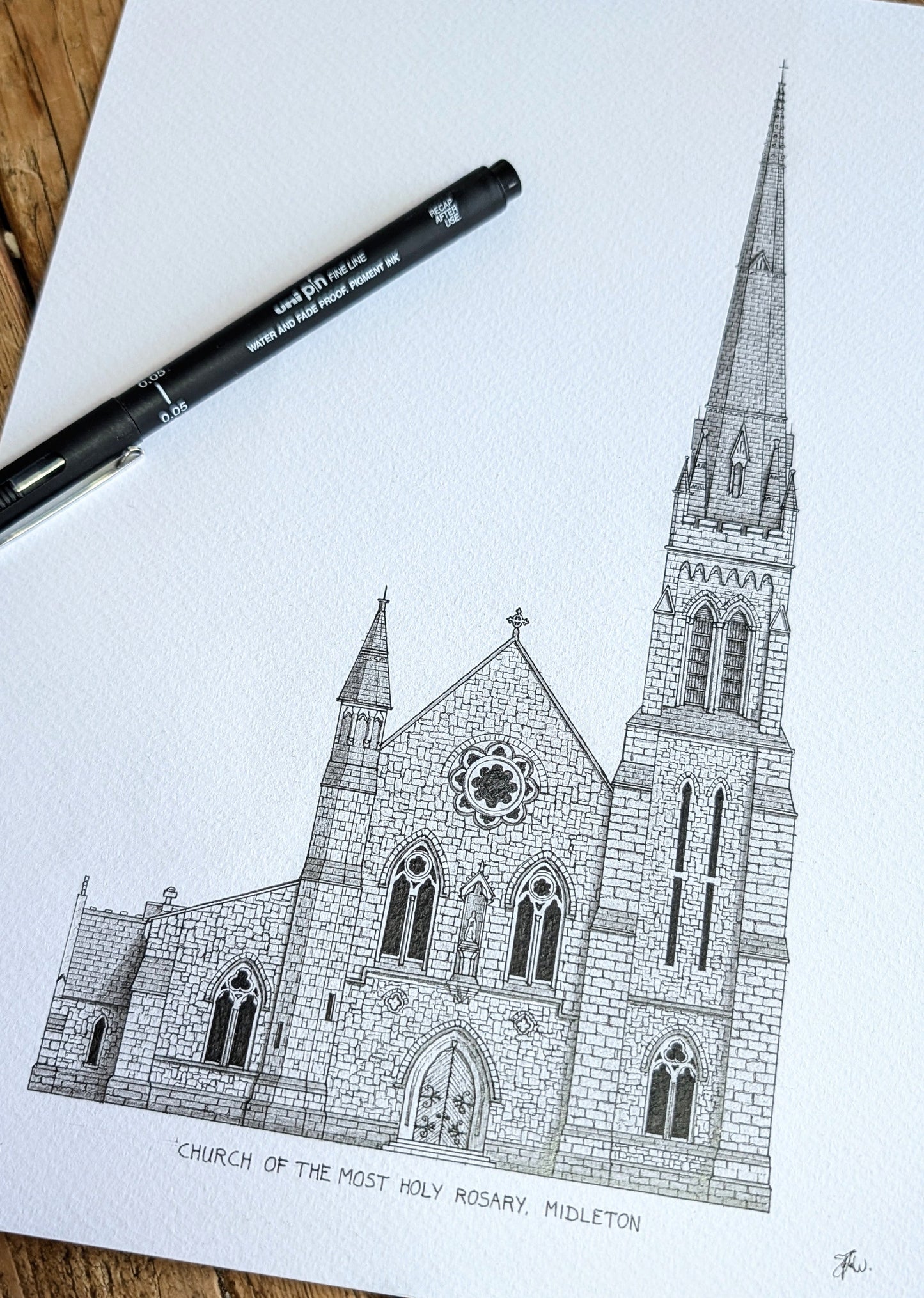 Holy Rosary Church, Midleton - High Quality Architecture Print (Copy)