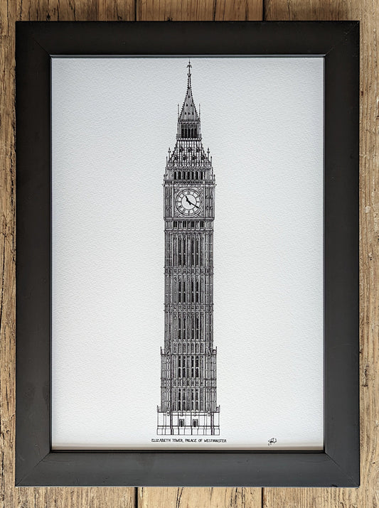 Big Ben, London - High Quality Architecture Print