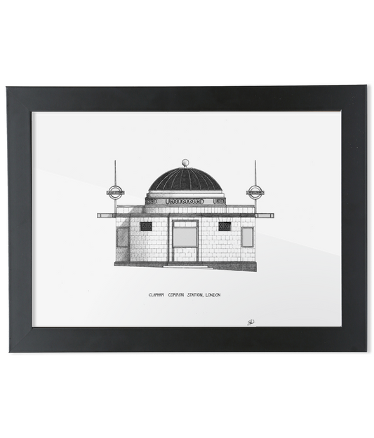 Clapham Common Tube Station - High Quality Architecture Print
