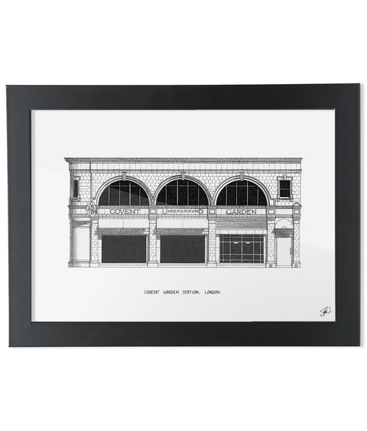 Covent Garden Tube Station - High Quality Architecture Print