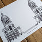 Hand sketched architectural illustration of Old Royal Navy College in Greenwich