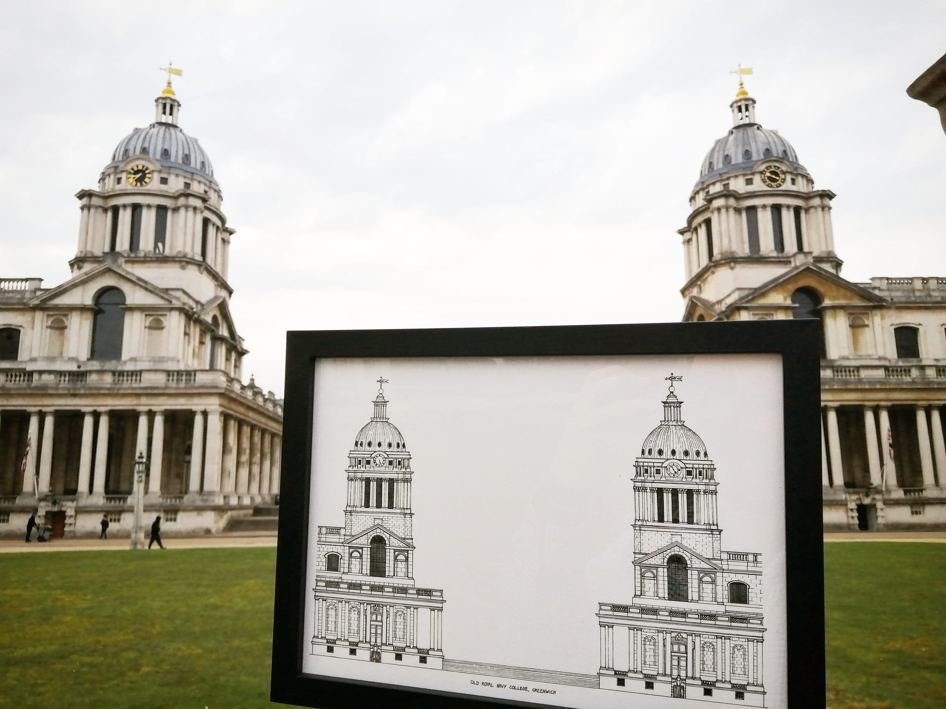 My drawing of Old Royal Navy College in Greenwich