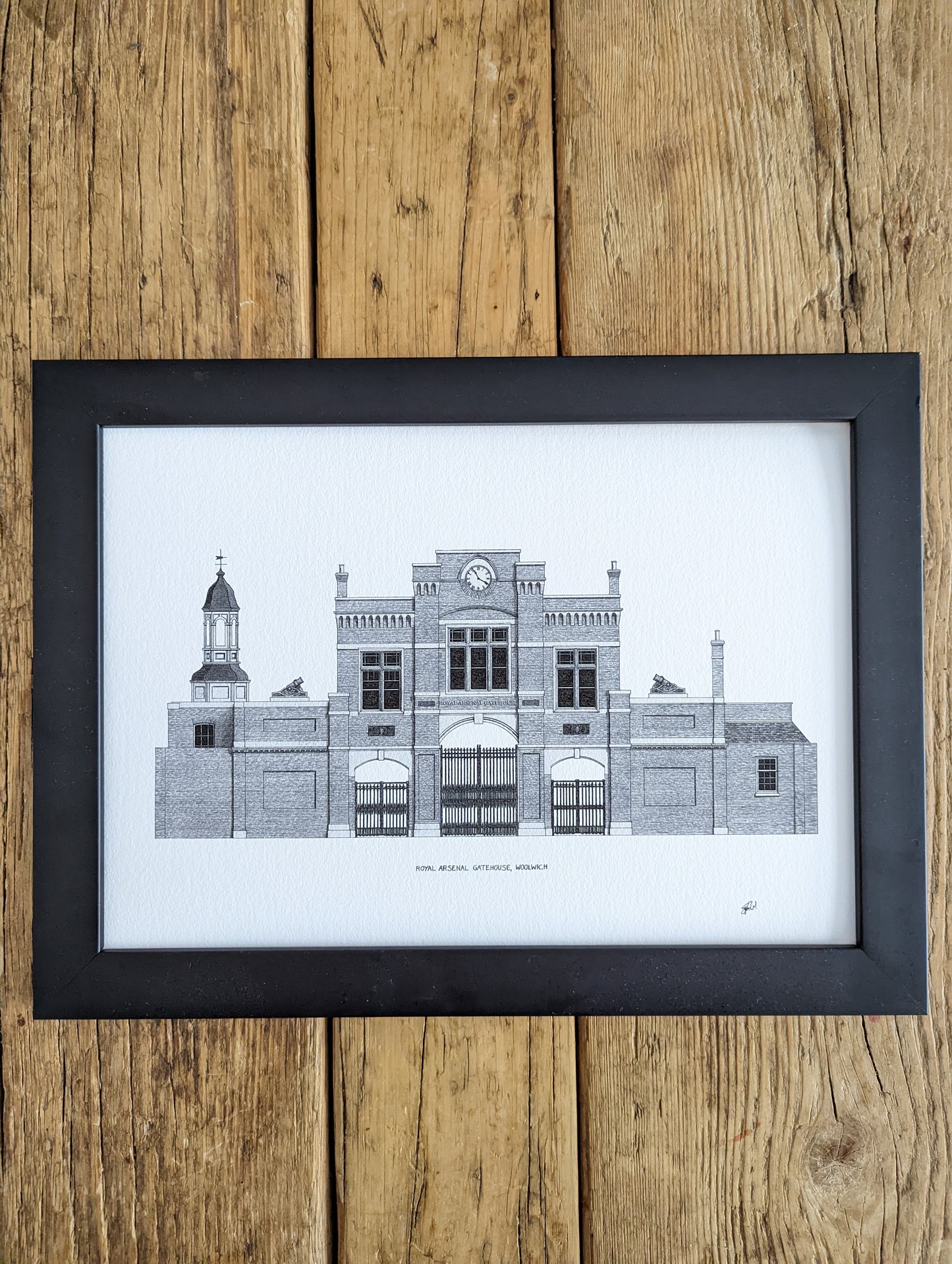 Woolwich Royal Arsenal Gatehouse, London - High Quality Architecture Print