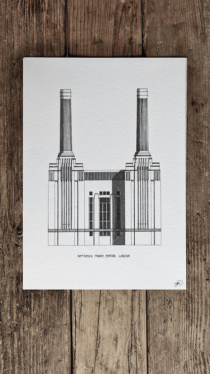 Battersea Power Station, London - High Quality Architecture Print