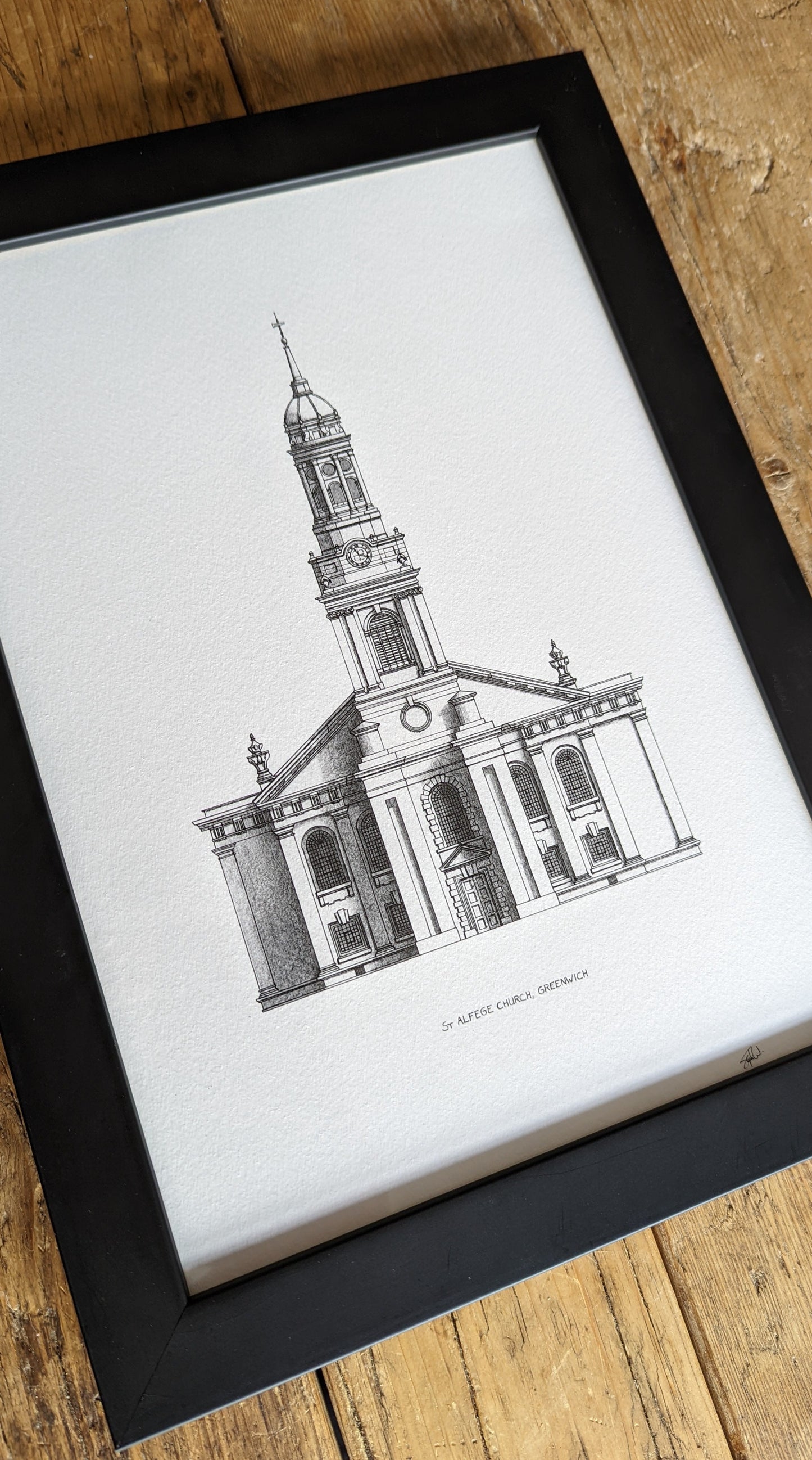 St Alfege Church, Greenwich - High Quality Architecture Print