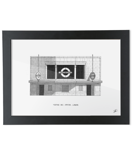 Tooting Bec Tube Station - High Quality Architecture Print