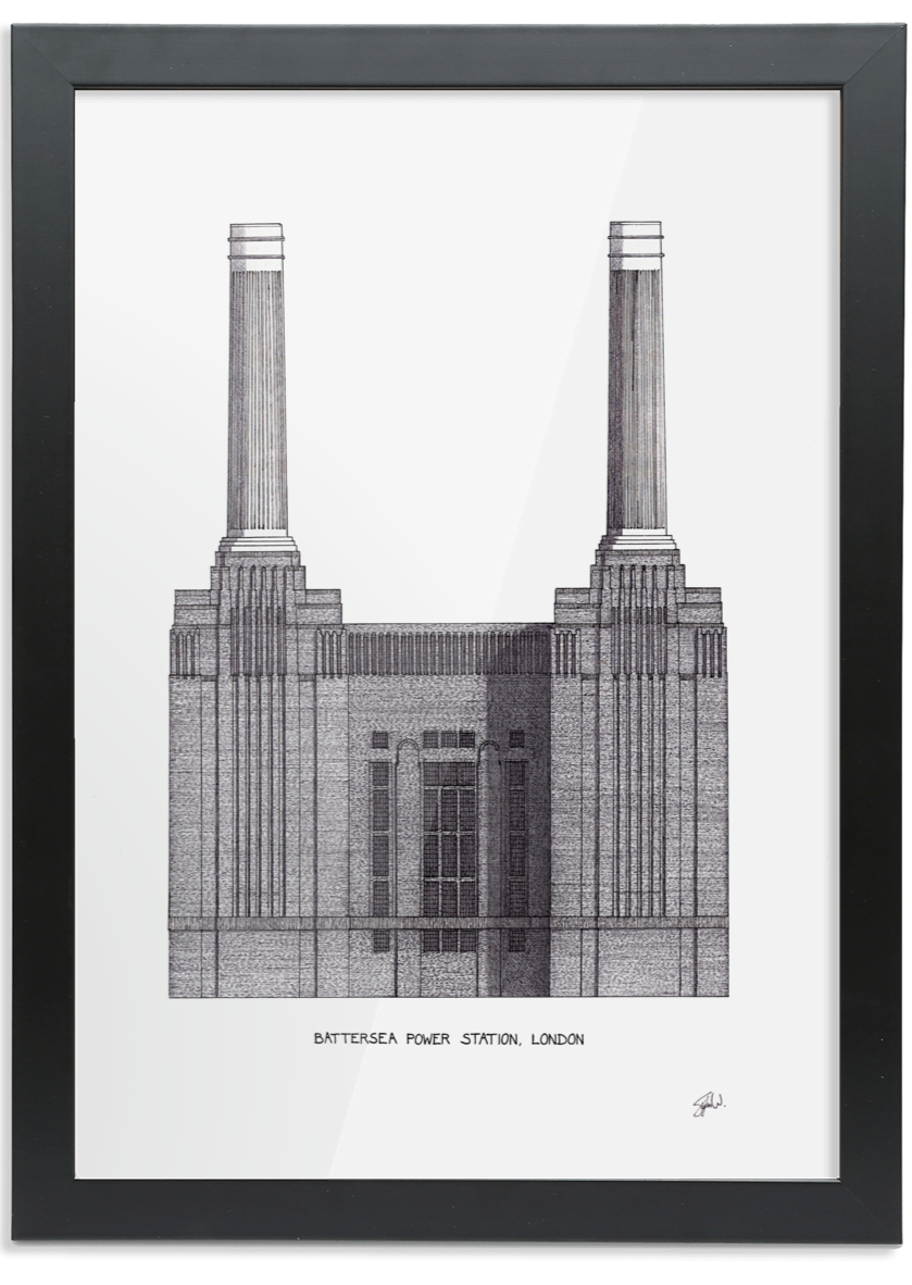 Battersea Power Station, London - High Quality Architecture Print