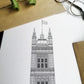 Victoria Tower, Palace of Westminster - High Quality Architecture Print